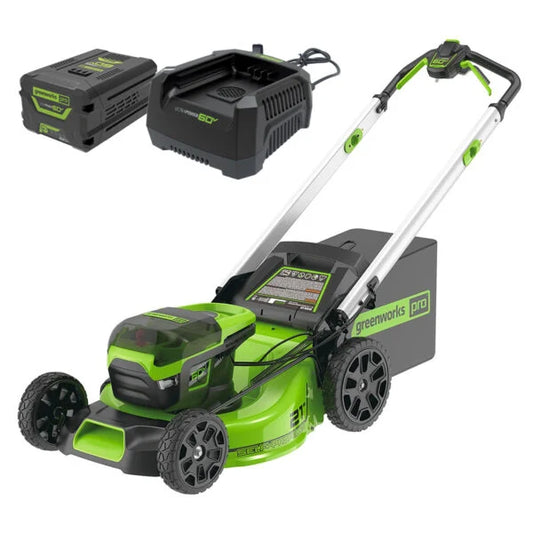Green Works 60V Pro Brushless Self-Propelled Lawnmower (51cm / 21″) Kit